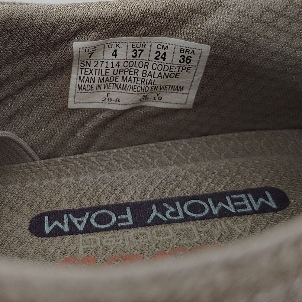 Skechers Memory Foam Slip On Sneakers Womens 7 Taupe Comfort Shoes - Picture 10 of 10